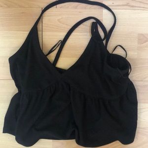GARAGE Black Babydoll Top